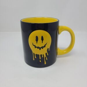 Melting Smiley Face Drippy Black Yellow Spirit of Halloween Coffee Mug